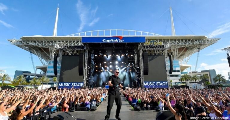 Pitbull 2026 CFP Championship tailgate concert Hard Rock Stadium Miami